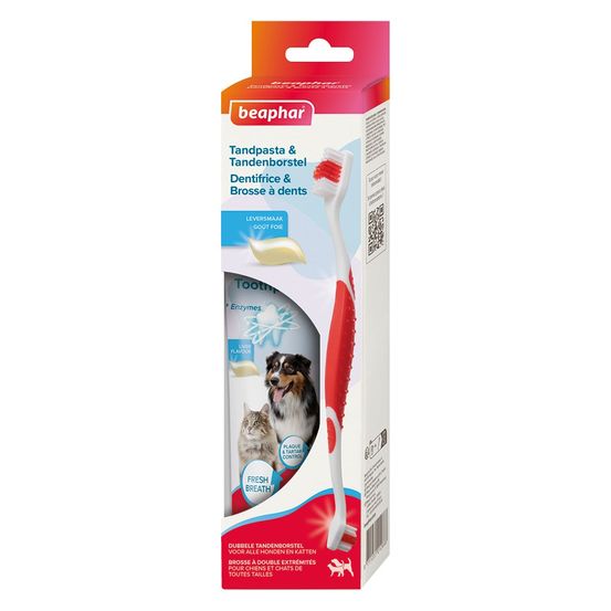 Pack dentifrice + brosse à dents - chien et chat 1 unité