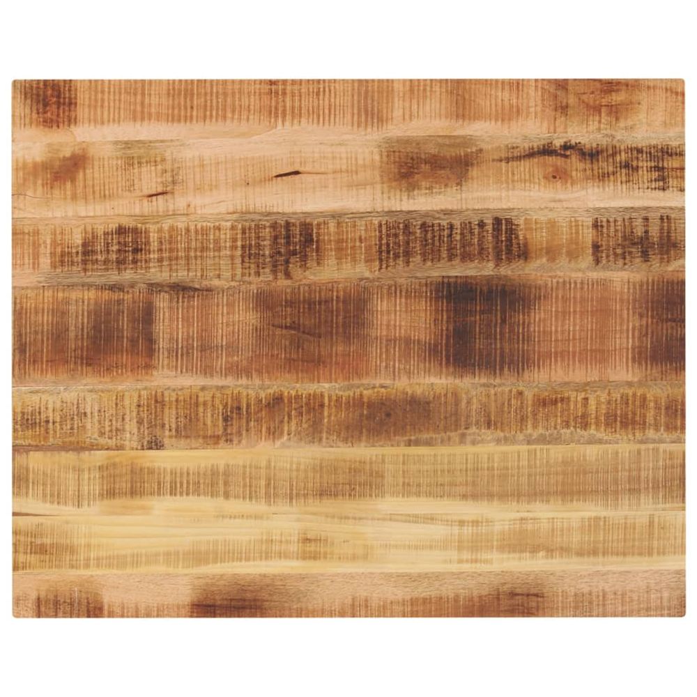 Dessus de table rectangulaire bois massif de manguier brut