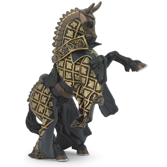 Cheval du maître des armes cimier taureau