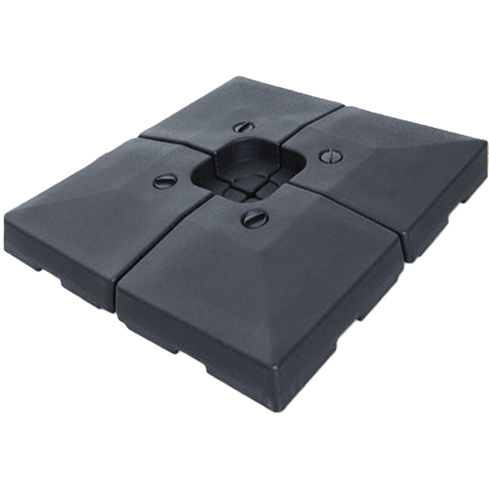 Lot de 4 dalles parasols hdpe dalles