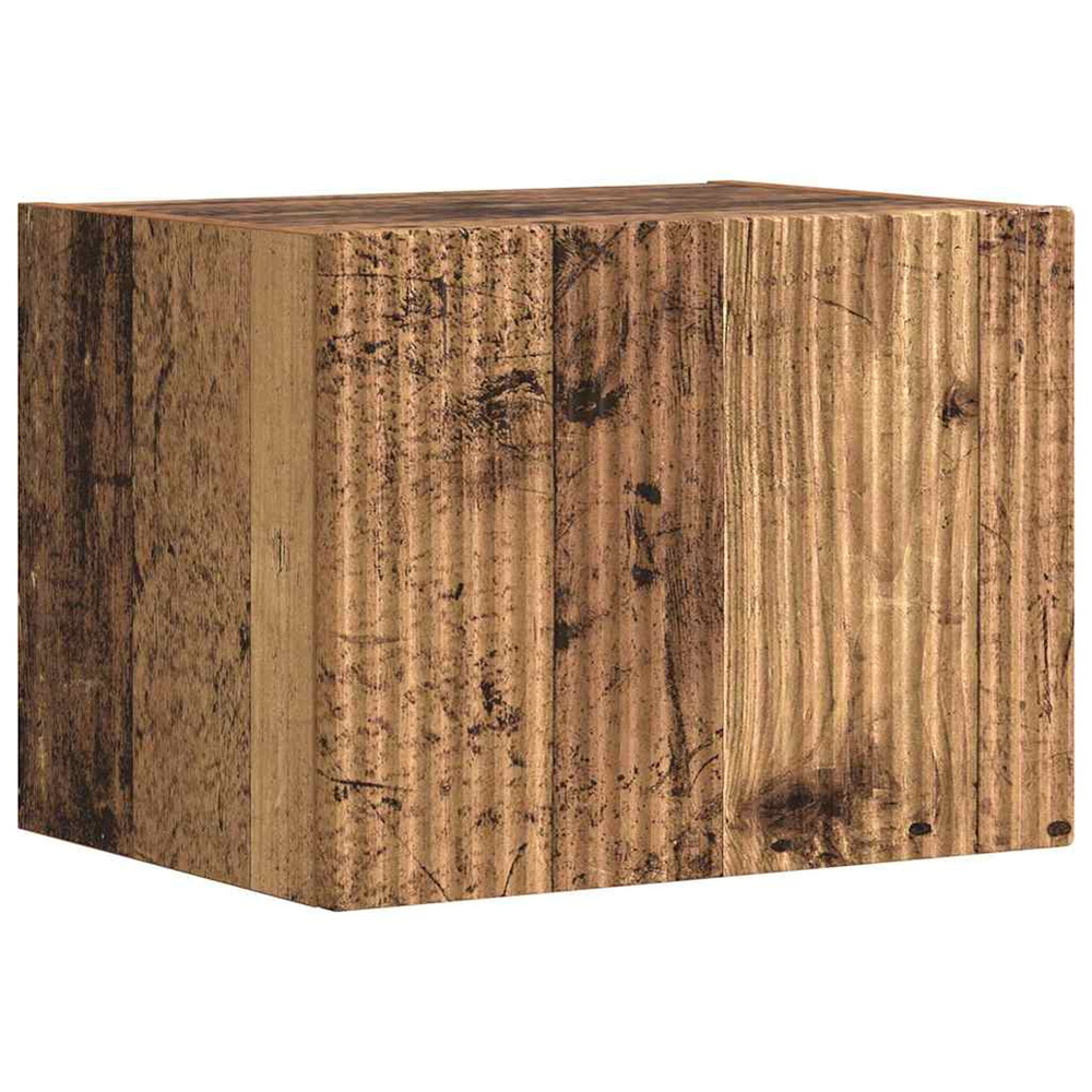 Meuble tv mural bois ancien 60 x 31 x 29.5 cm bois d'ingénierie