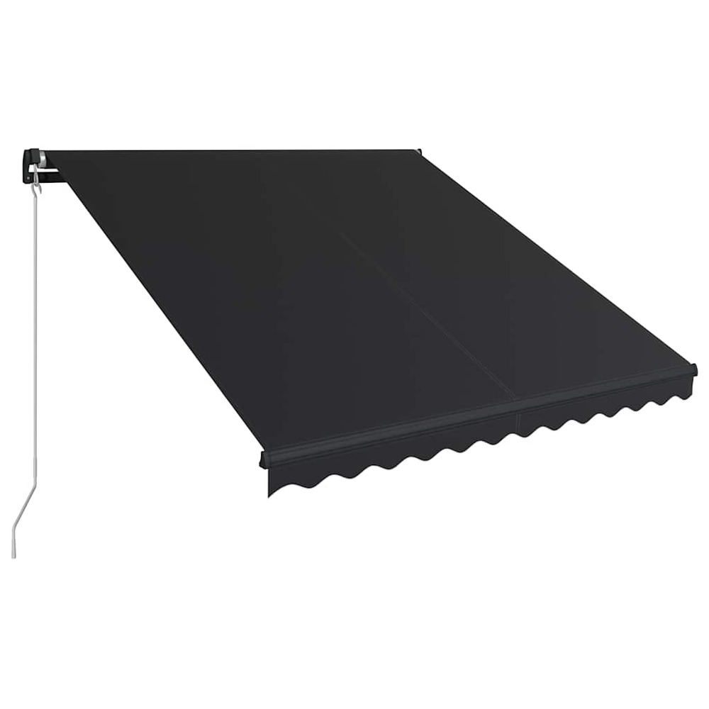 Auvent manuel rétractable 350x250 cm anthracite