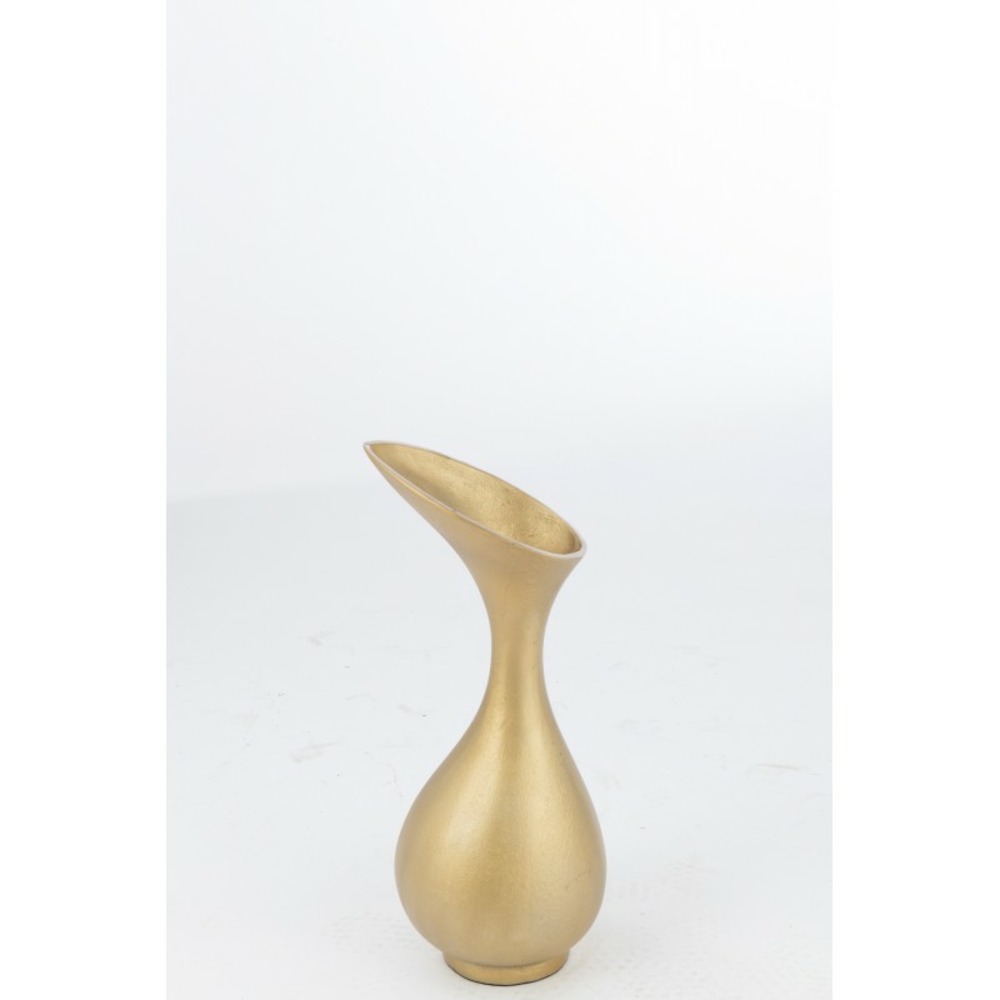 Vase en aluminium or 19x17x45cm