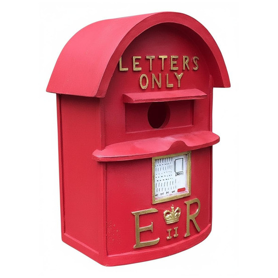 Nichoir boite à lettres britannique rouge