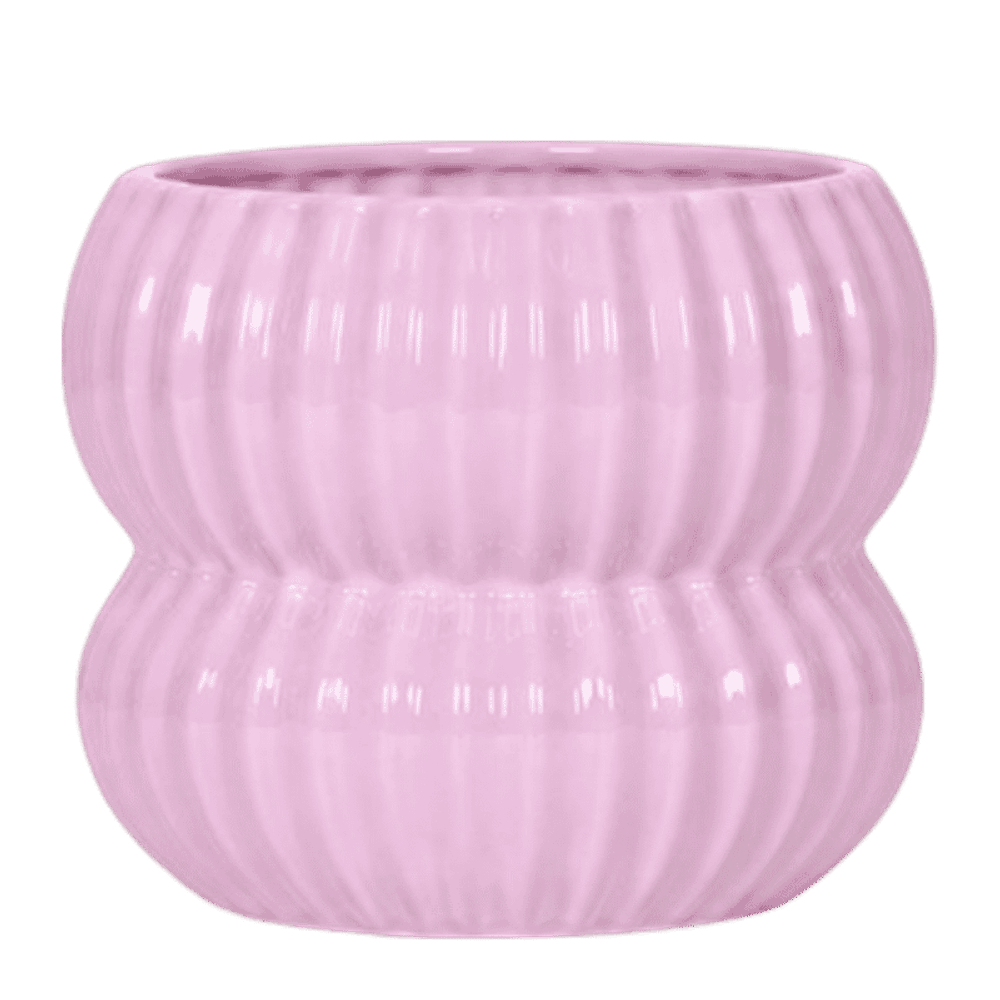 Cache-pot horizon rose - ø12 cm x h12,5 cm