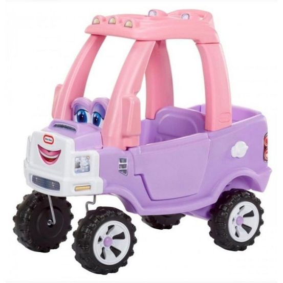Porteur trotteur cozy coupe - little tikes - camion princesse - portes, klaxon et plancher a retirer - des 18 mois