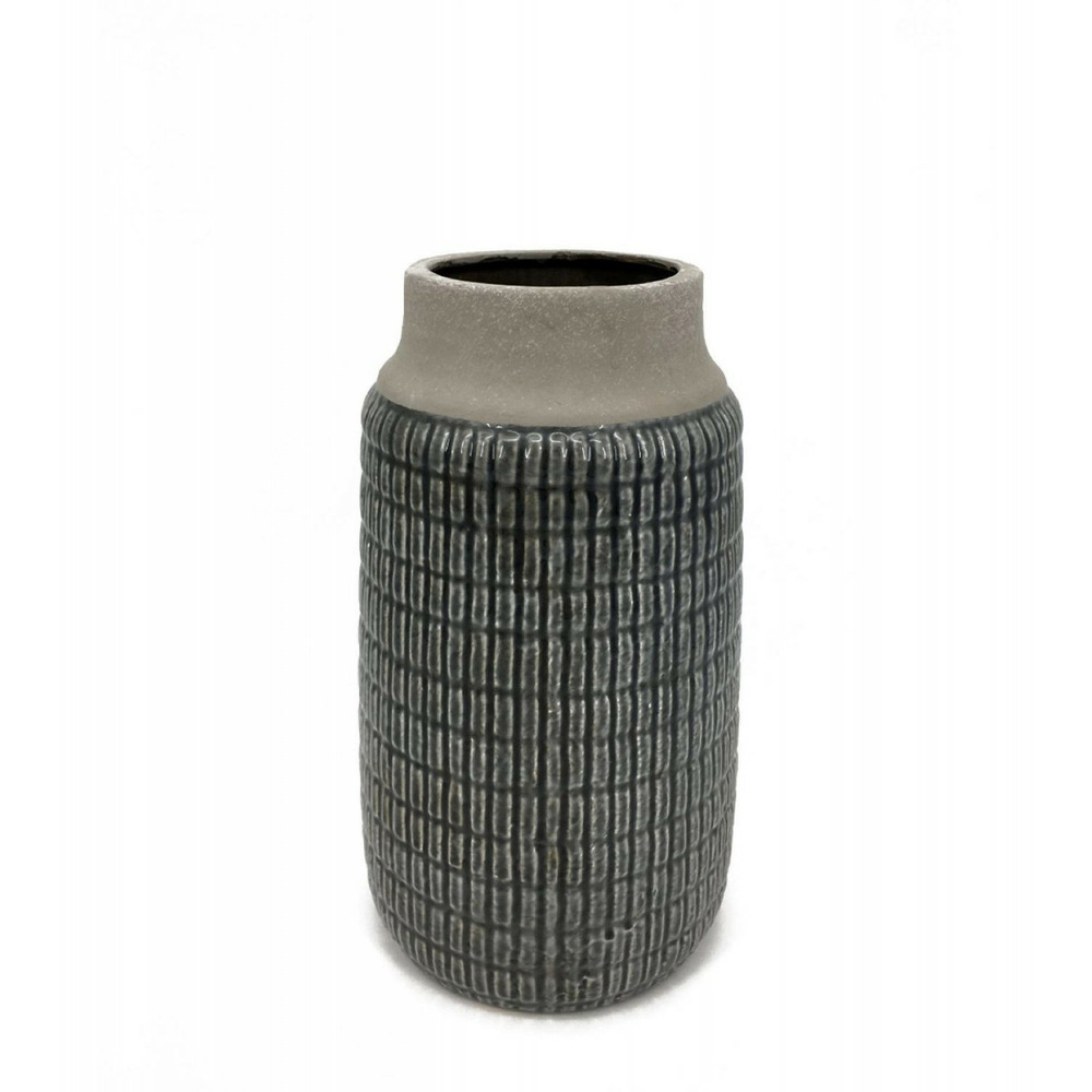 Vase céramique céramique gris - décoration d'autrefois