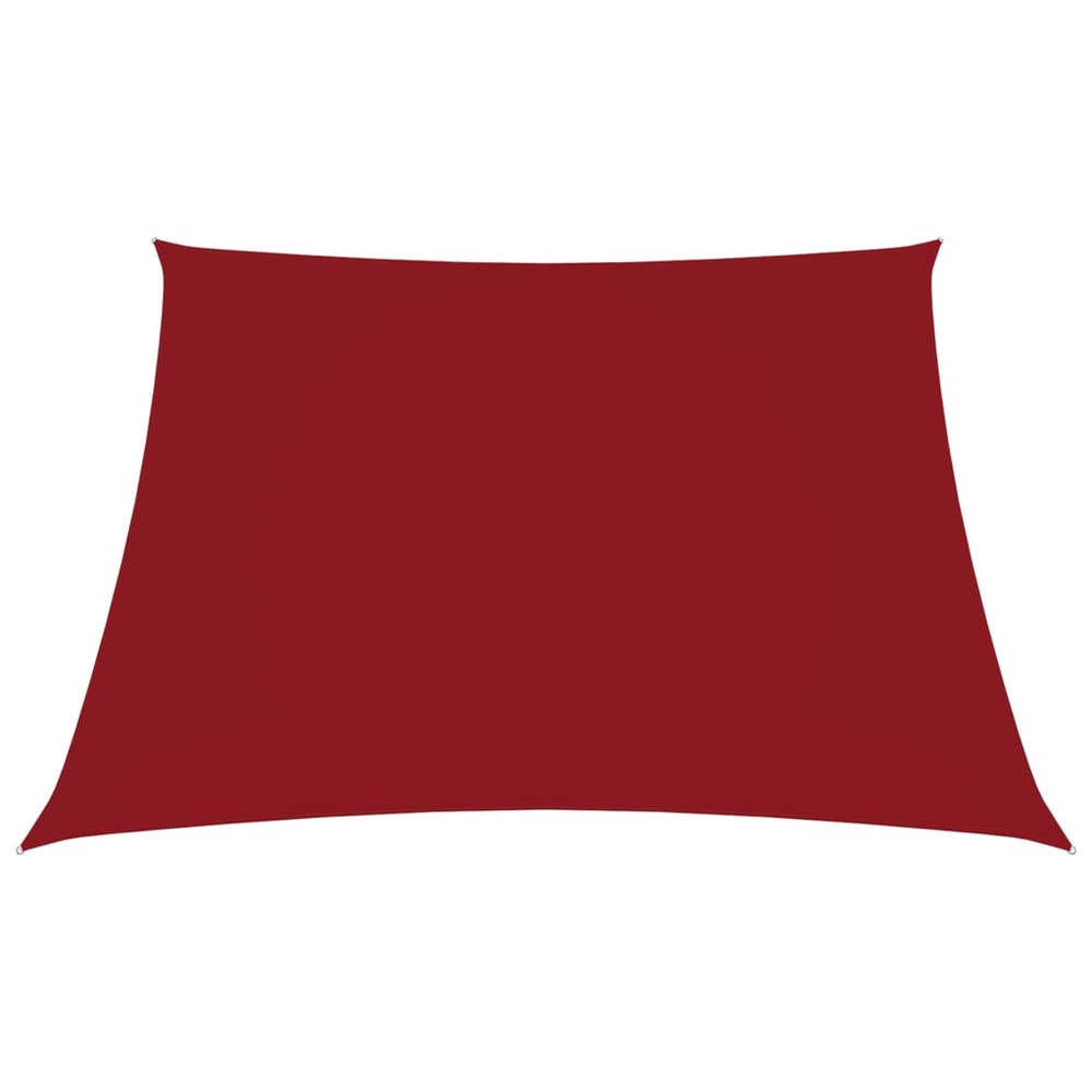 Voile toile d'ombrage parasol tissu oxford carré 6 x 6 m rouge