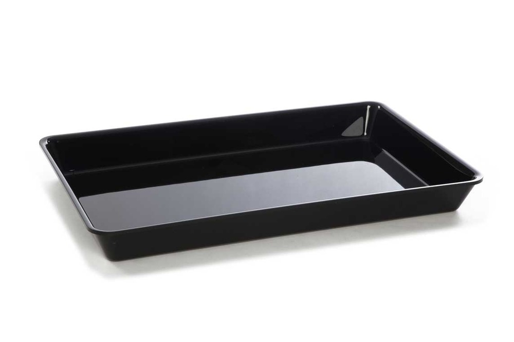 Plateau en plexiglas gastronorme gn 1/1 530x325x50mm noir - matériel chr pro