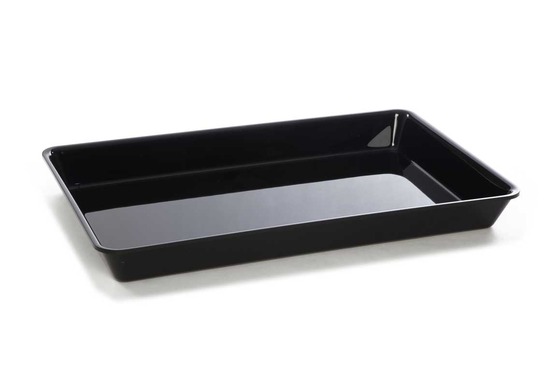 Plateau en plexiglas gastronorme gn 1/1 530x325x50mm noir - matériel chr pro