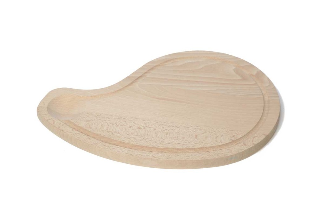 Planche bois côte de boeuf 31x20x1.5 cm - matériel chr pro