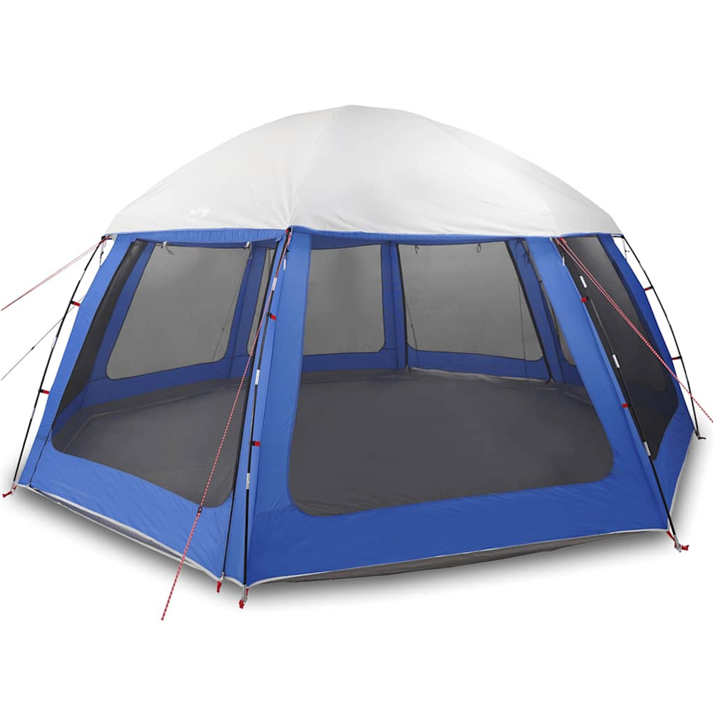 Tente de piscine moustiquaire amovible parois maille bleu azur