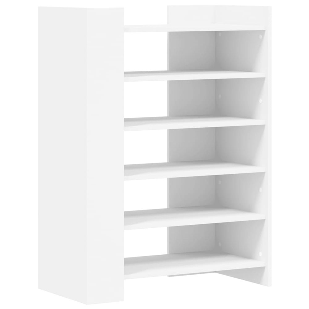 Armoire à chaussures blanc 74,5x37,5x100 cm bois d'ingénierie