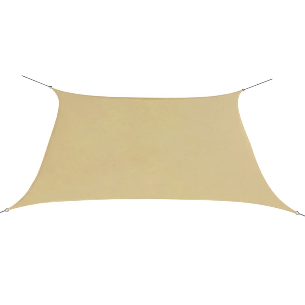 Voile d'ombrage parasol tissu oxford carré 2 x 2 m beige