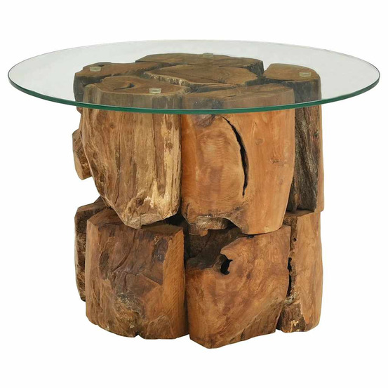 vidaXL Table basse Bois flottant de teck