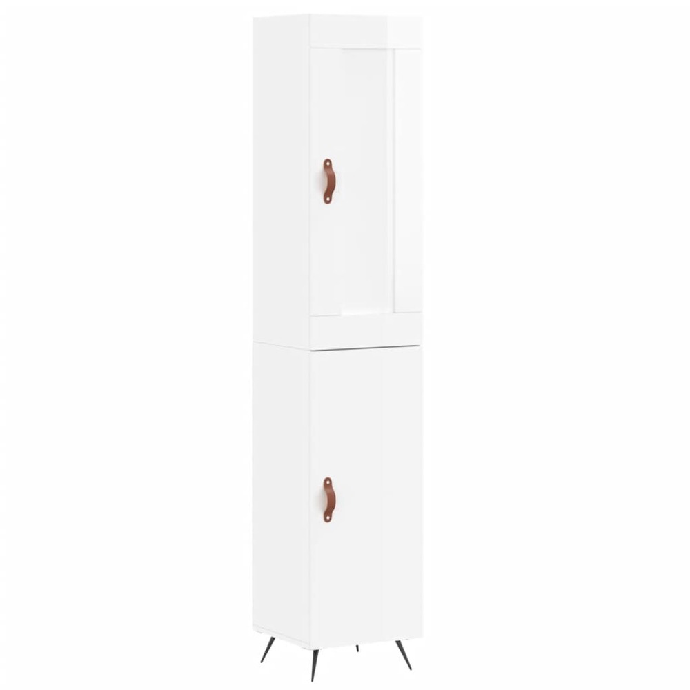 Buffet bahut commode armoire meuble de rangement organisateur cuisine salle de séjour salon haut brillant 34,5 x 34 x 180 cm