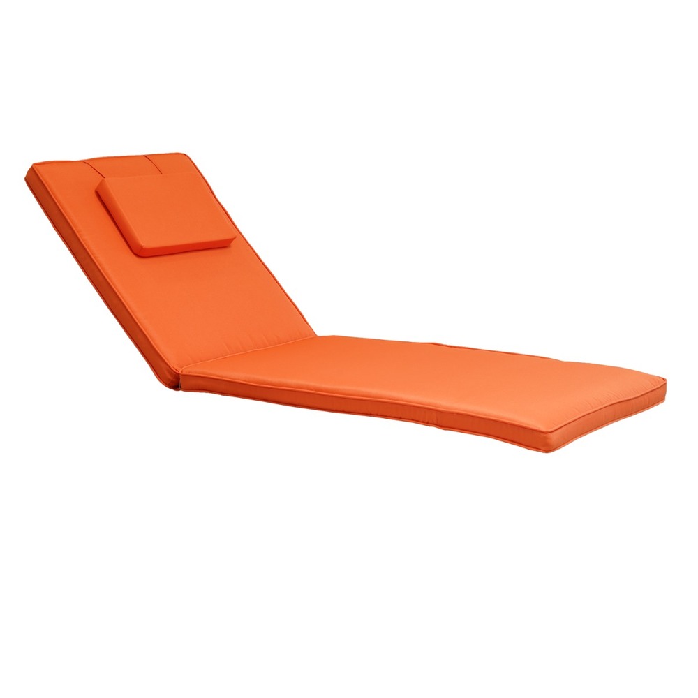 Matelas orange pour bains de soleil