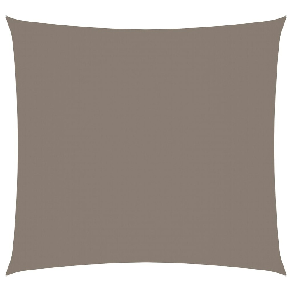 Voile toile d'ombrage parasol tissu oxford carré 5 x 5 m taupe