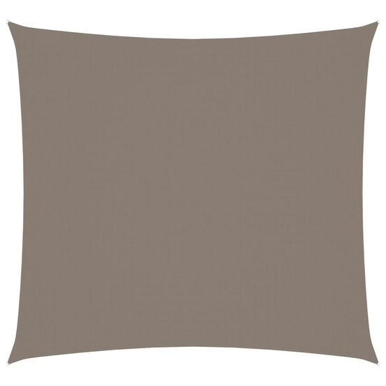 Voile toile d'ombrage parasol tissu oxford carré 5 x 5 m taupe