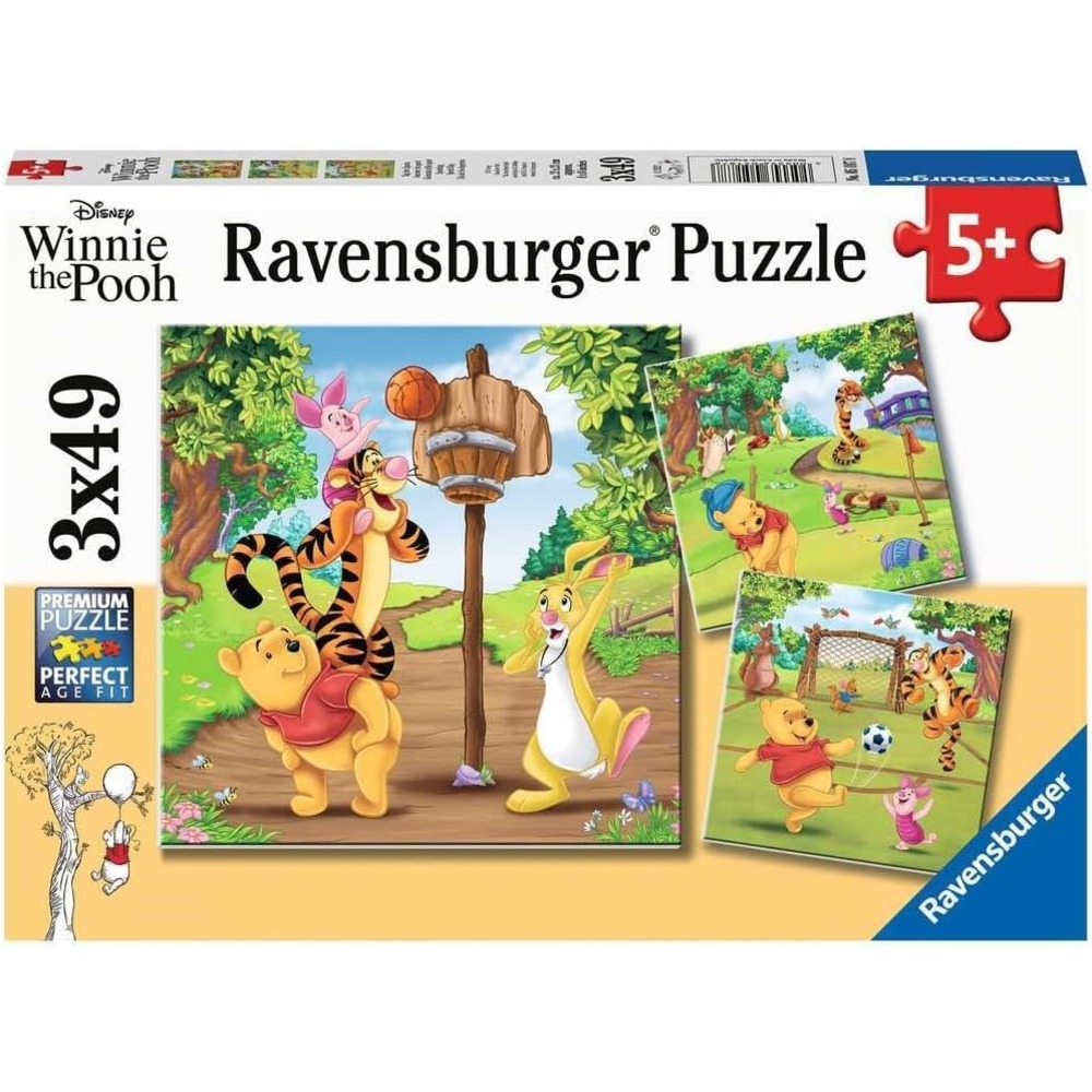 Puzzle disney winnie l'ourson 3x49 pcs