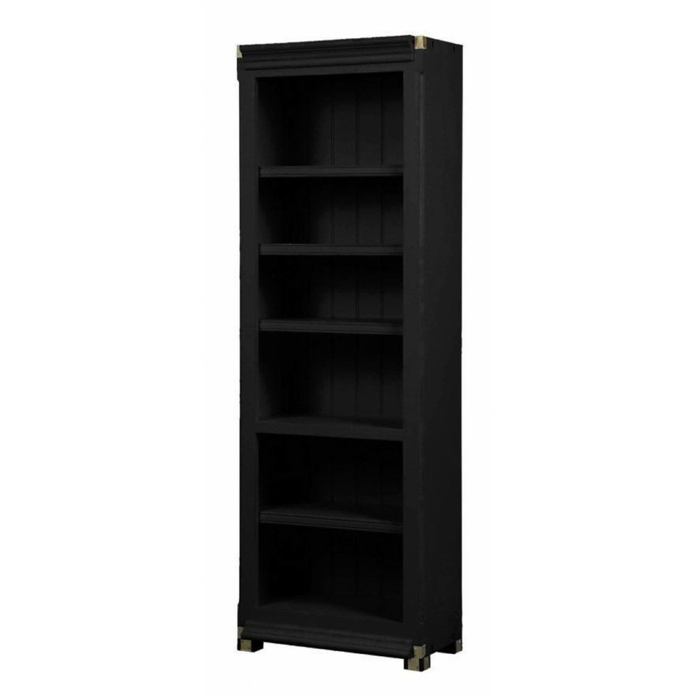 Bibliothèque modulable ouverte mdf noir - harmonie interior's