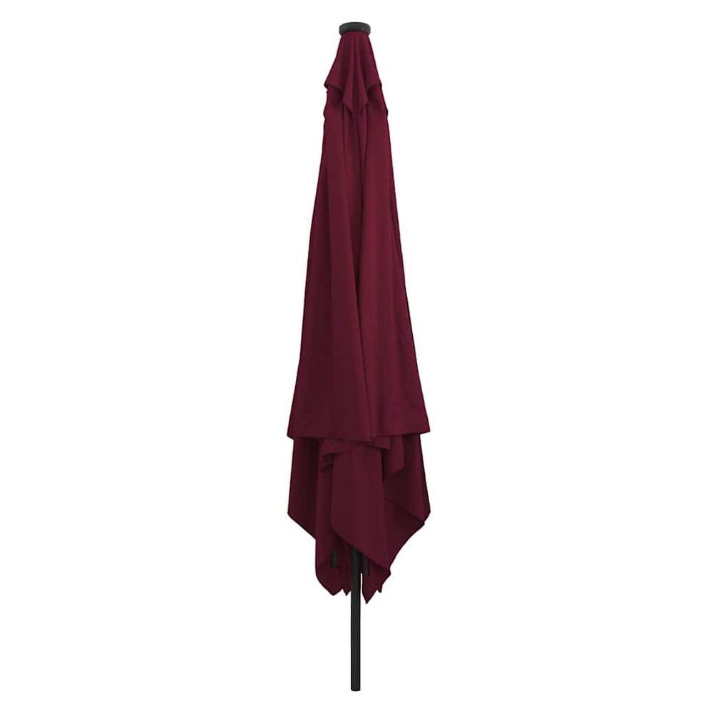 Parasol de jardin bordeaux 295 x 295 x 245 cm