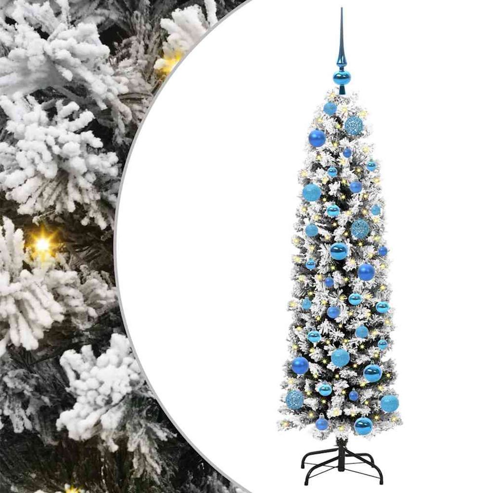 Sapin de noël artificiel vert 150 cm pvc et acier et plastique