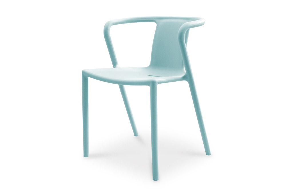 Fauteuil de jardin diego en polypropylène azur