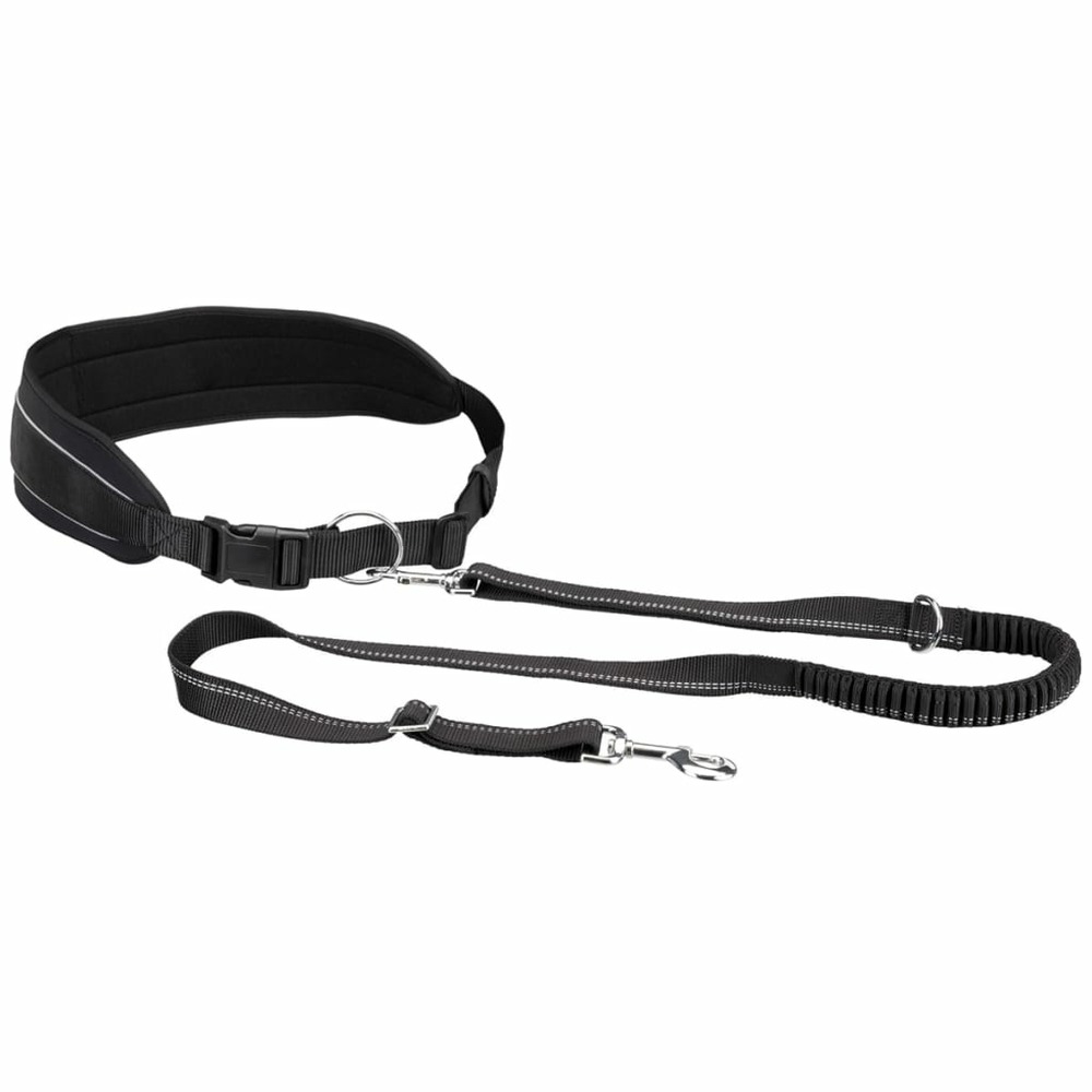 Ceinture de jogging pour chiens taille m noir 12767