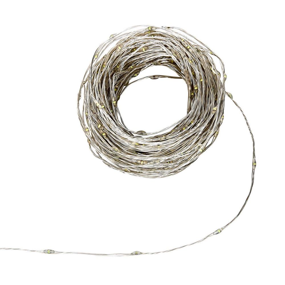 Guirlande lumineuse d'extérieur 30 m 600 led blanc froid fil cuivre 13 fonctions sur secteur
