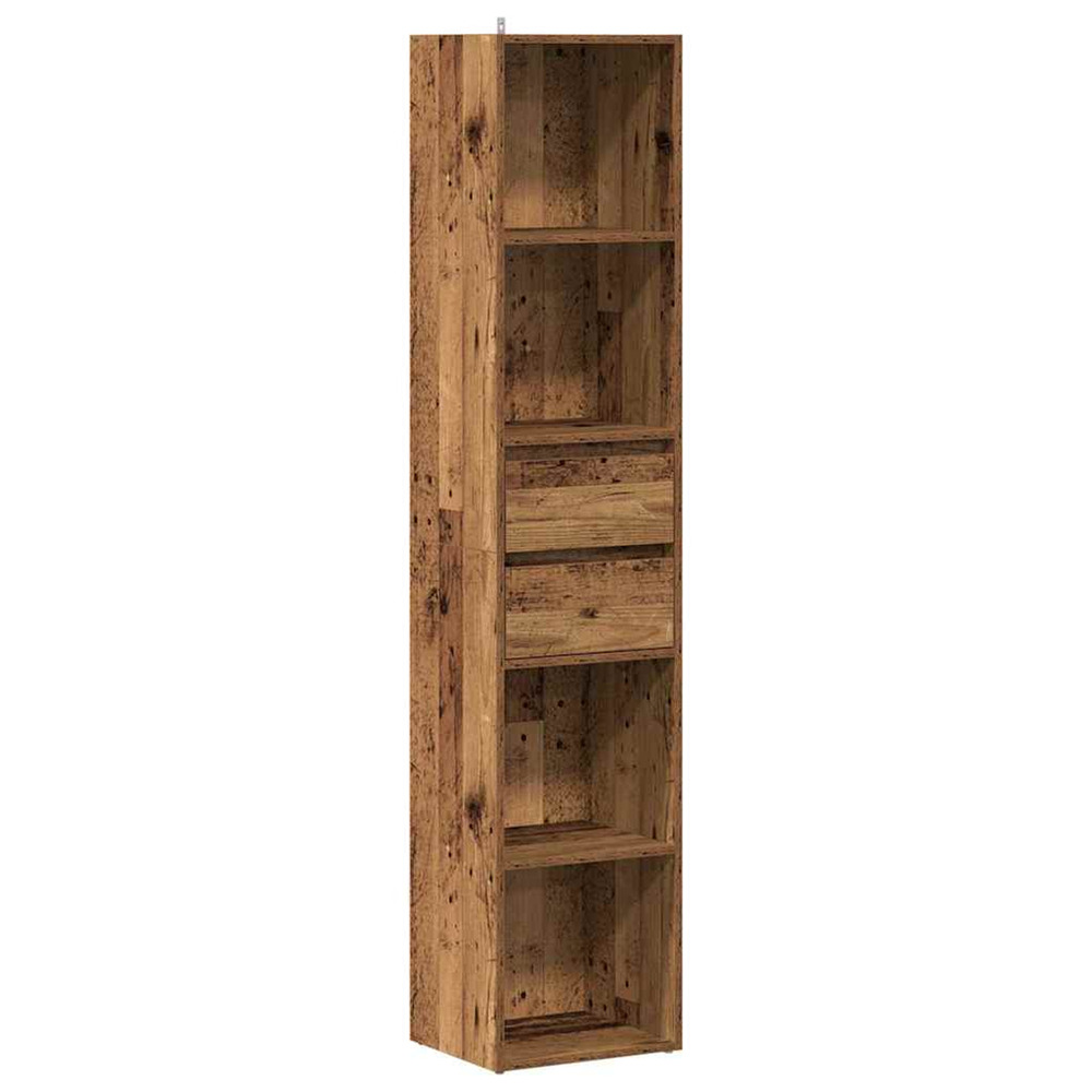 Bibliothèque vieux bois 36x30x171 cm bois d'ingénierie