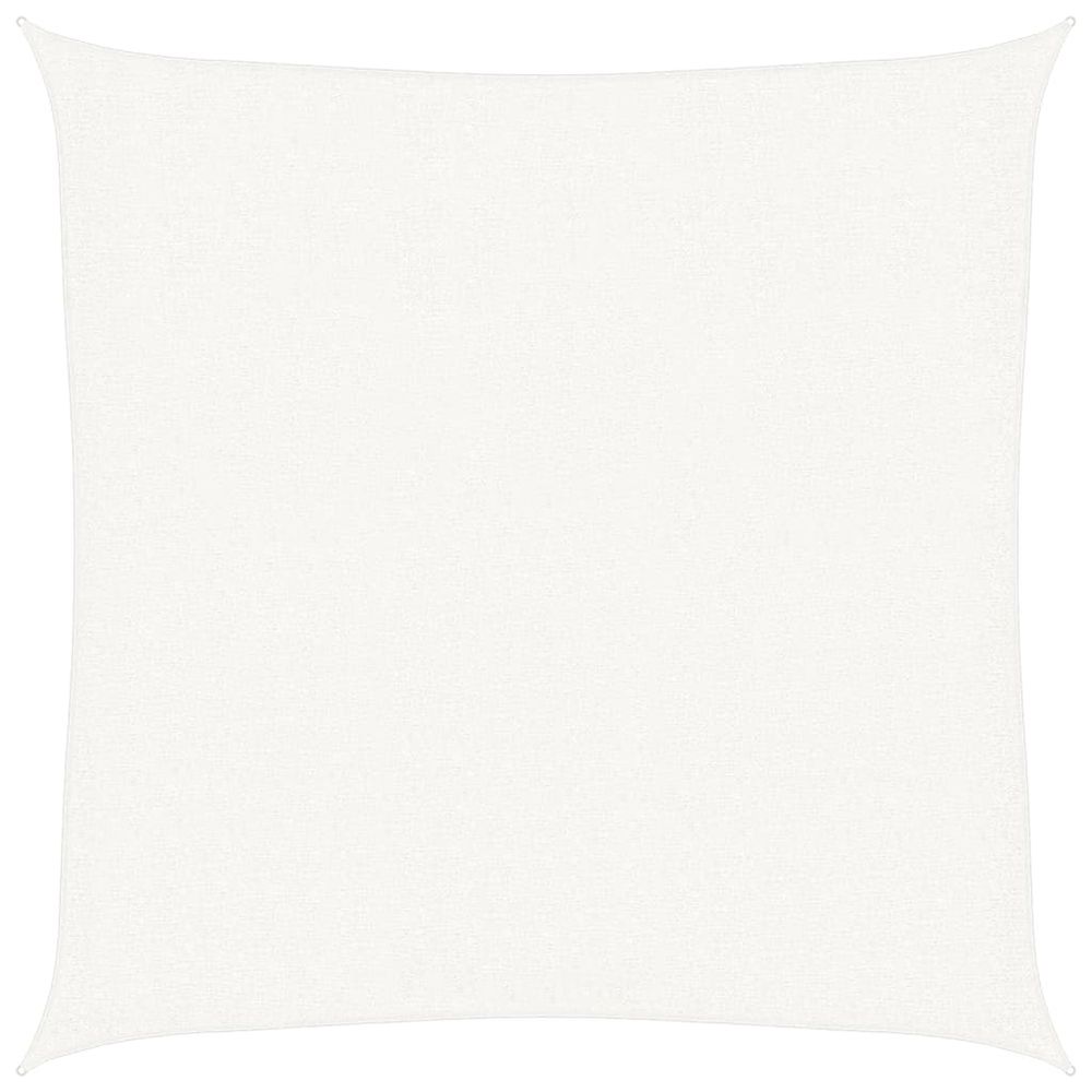 Voile de parasol pehd carré 3,6 x 3,6 m blanc