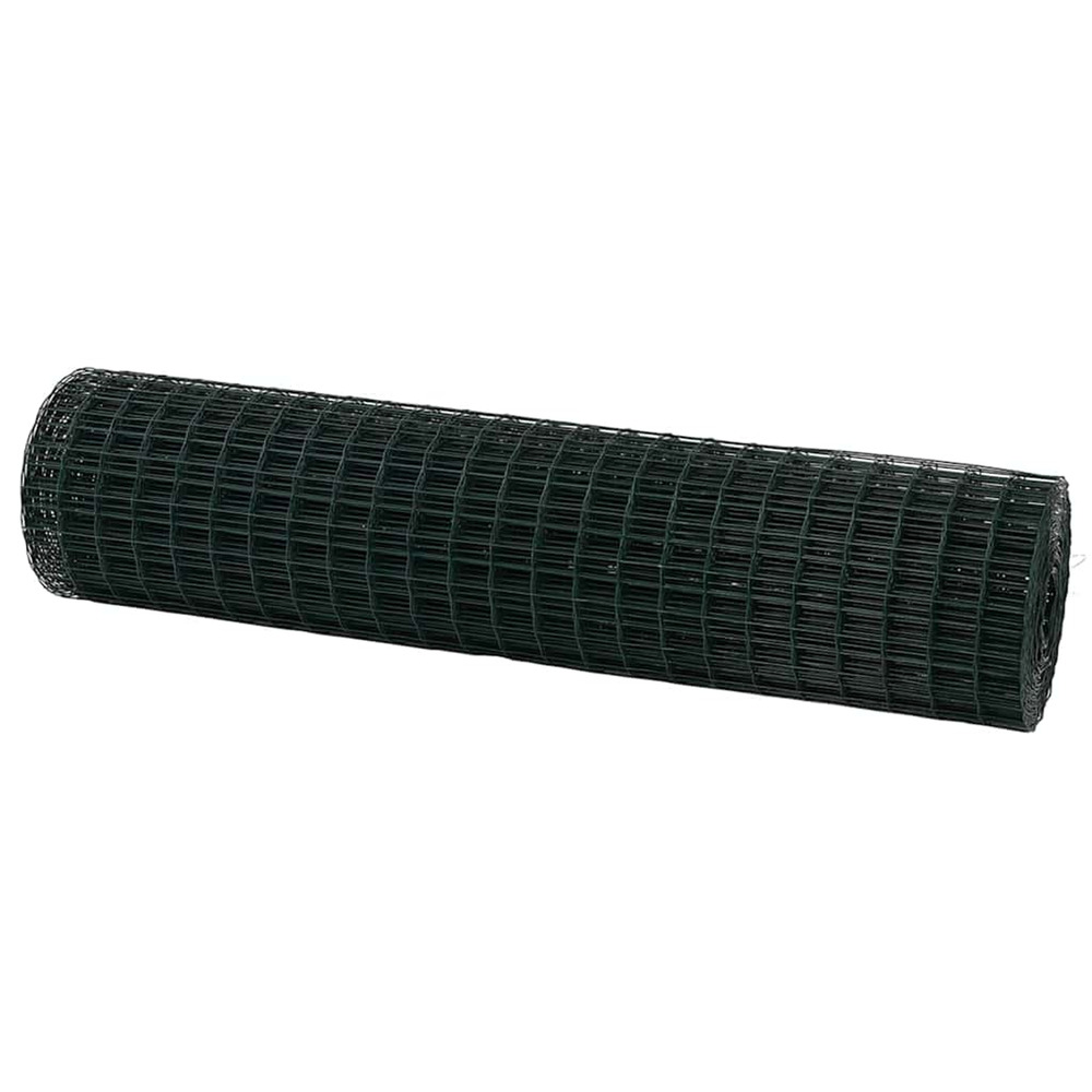 Clôture euro vert 1 x 10 m fer revêtu de pvc