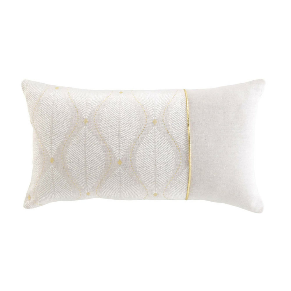 Coussin imprimé métallisé 