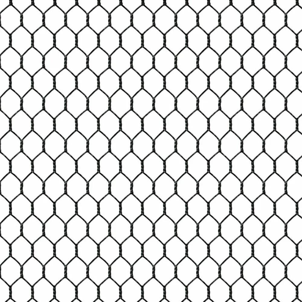Grillage maille hexagonale 13 mm plastifié vert 1 x 25 m