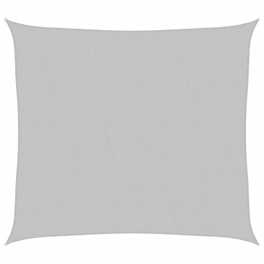 Voile d'ombrage gris clair 3x2,5 m 100% polyester oxford