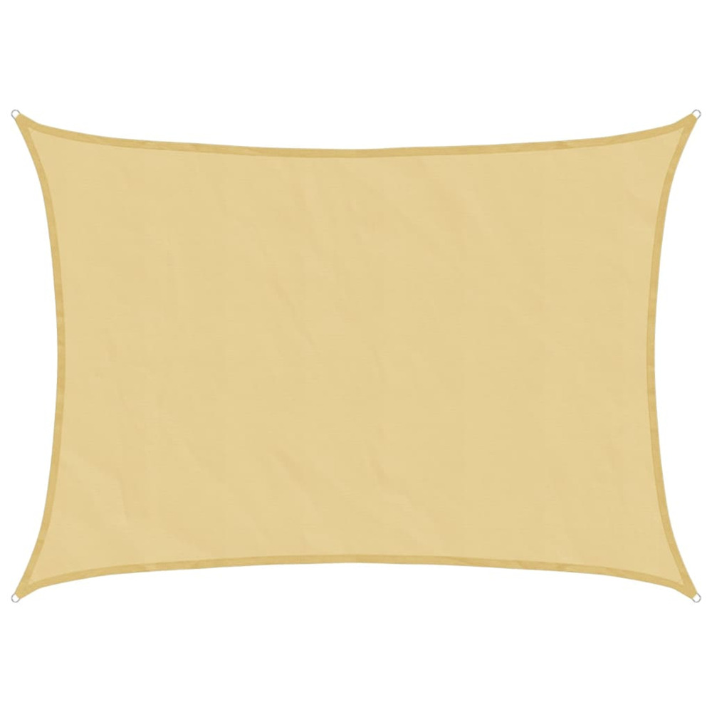 Voile d'ombrage sable 7x5 m 100 % polyester oxford