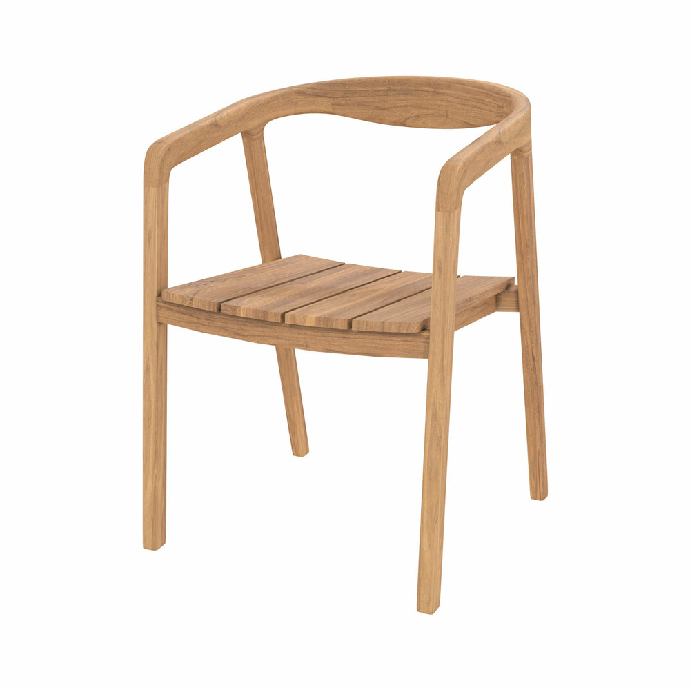 Kora-chaise de jardin en bois de teck massif