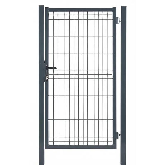 Portillon grillagé occultable - hauteur : 173 cm cm - vert ral 6005