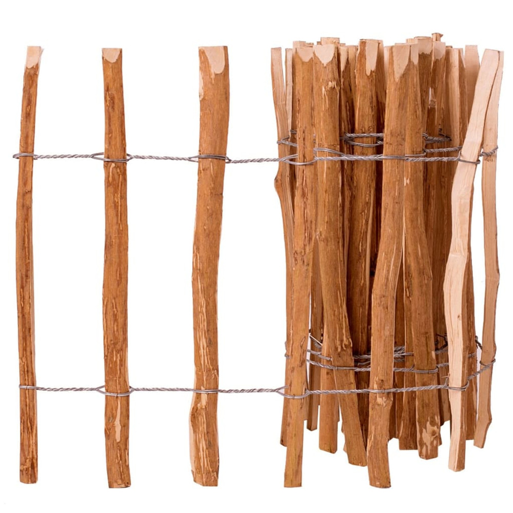 Clôture à piquets bois de noisetier 60x500 cm