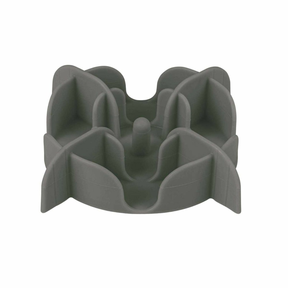 Adaptateur anti glouton en silicone slow feeder gris