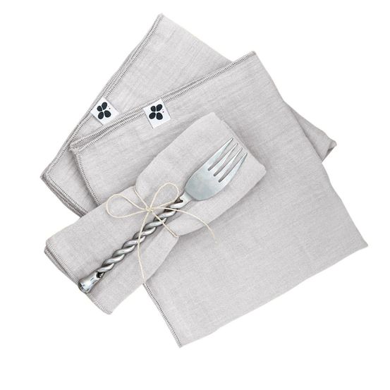 3 serviettes de table gaia