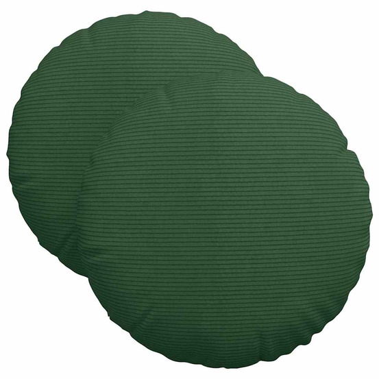 Coussins de siège 2 pcs vert foncé ø 40 cm