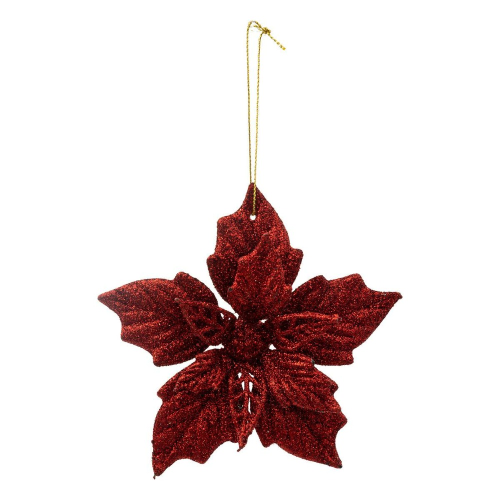 Sdn plast poinsettia rouge12cm