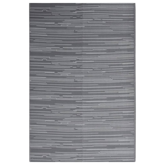 Tapis d'extérieur arakil anthracite 140x200 cm pp