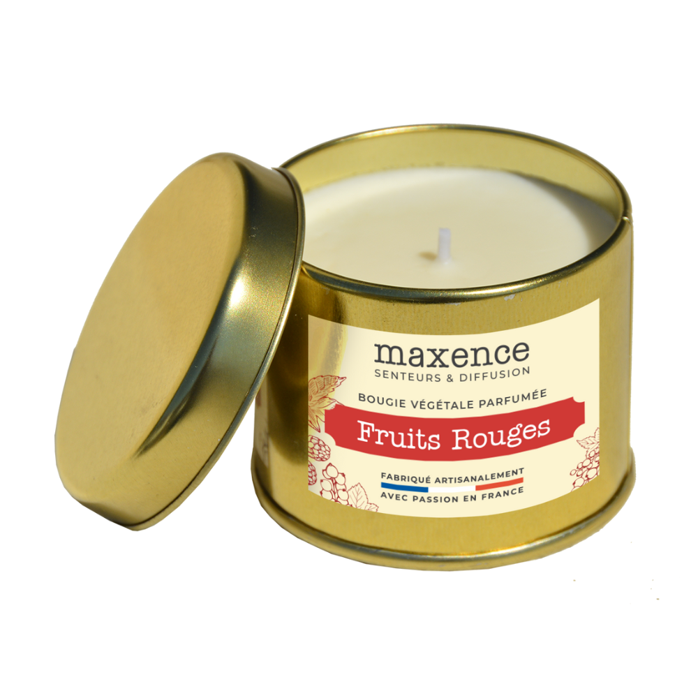 Bougie parfumée cire végétale de soja - fruits rouges