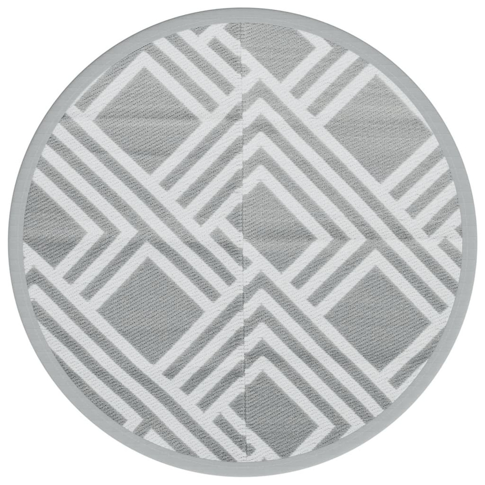 Tapis d'extérieur arakil gris ø120 cm pp