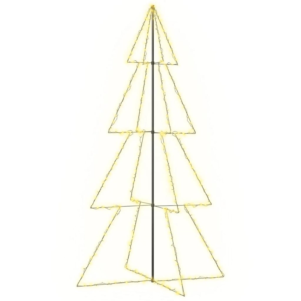 Arbre de noël cône 360 led d'intérieur/d'extérieur 143x250 cm