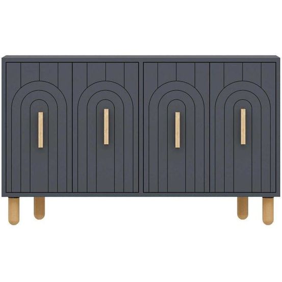 Buffet 4 portes en aggloméré tiger anthracite