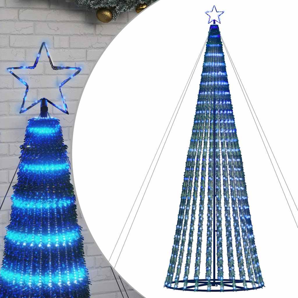Sapin de noël à led 1028 led bleu 403 cm